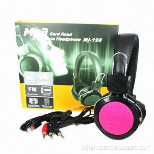 Super Bass SD T-Flash Card Headphone with Headband, Adjustable